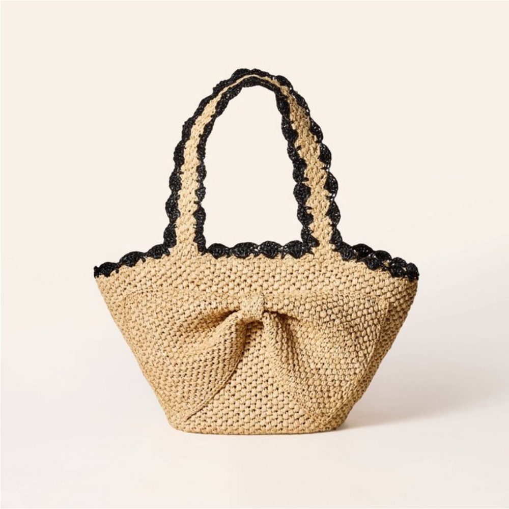 ♠️ Raffia Bow Tote Bag Natural - Kate Spade New York x Target ♠️
